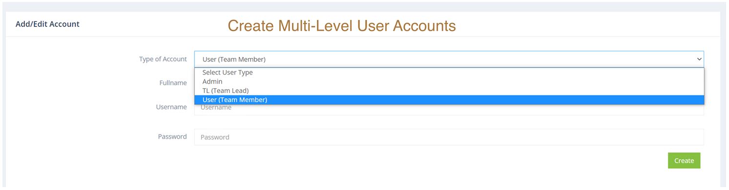 WorkMail-Multi Level User Account-Way2Mail